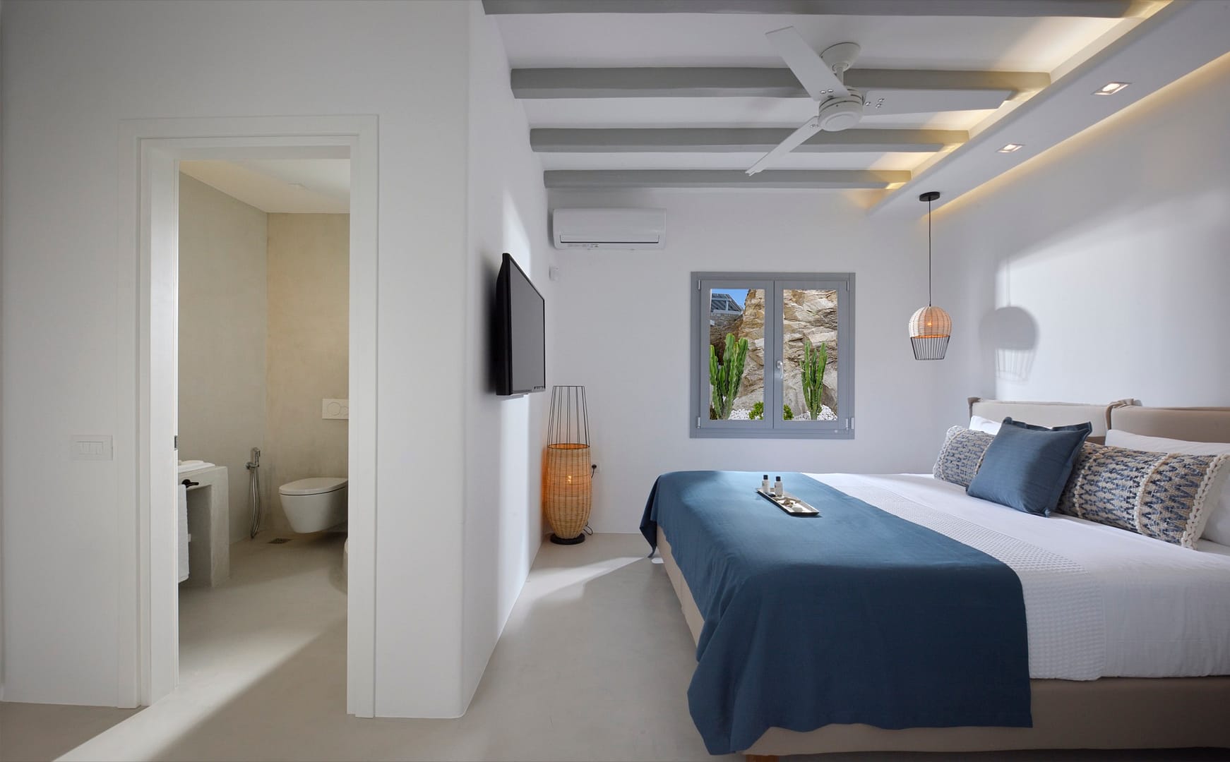 nuevo villa - villas in Mykonos Greece - bedroom
